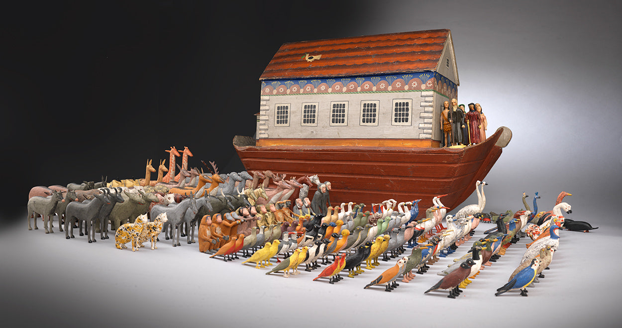 Rare "Tour de Force" Full Hulled Noah's Ark of Magnificent Scale