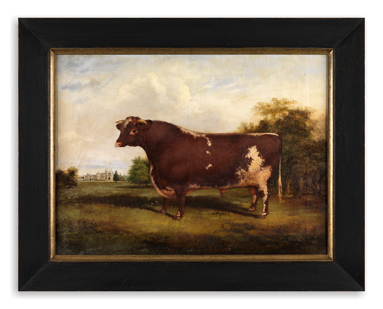 Fine English Naïve School Prize Livestock Portrait