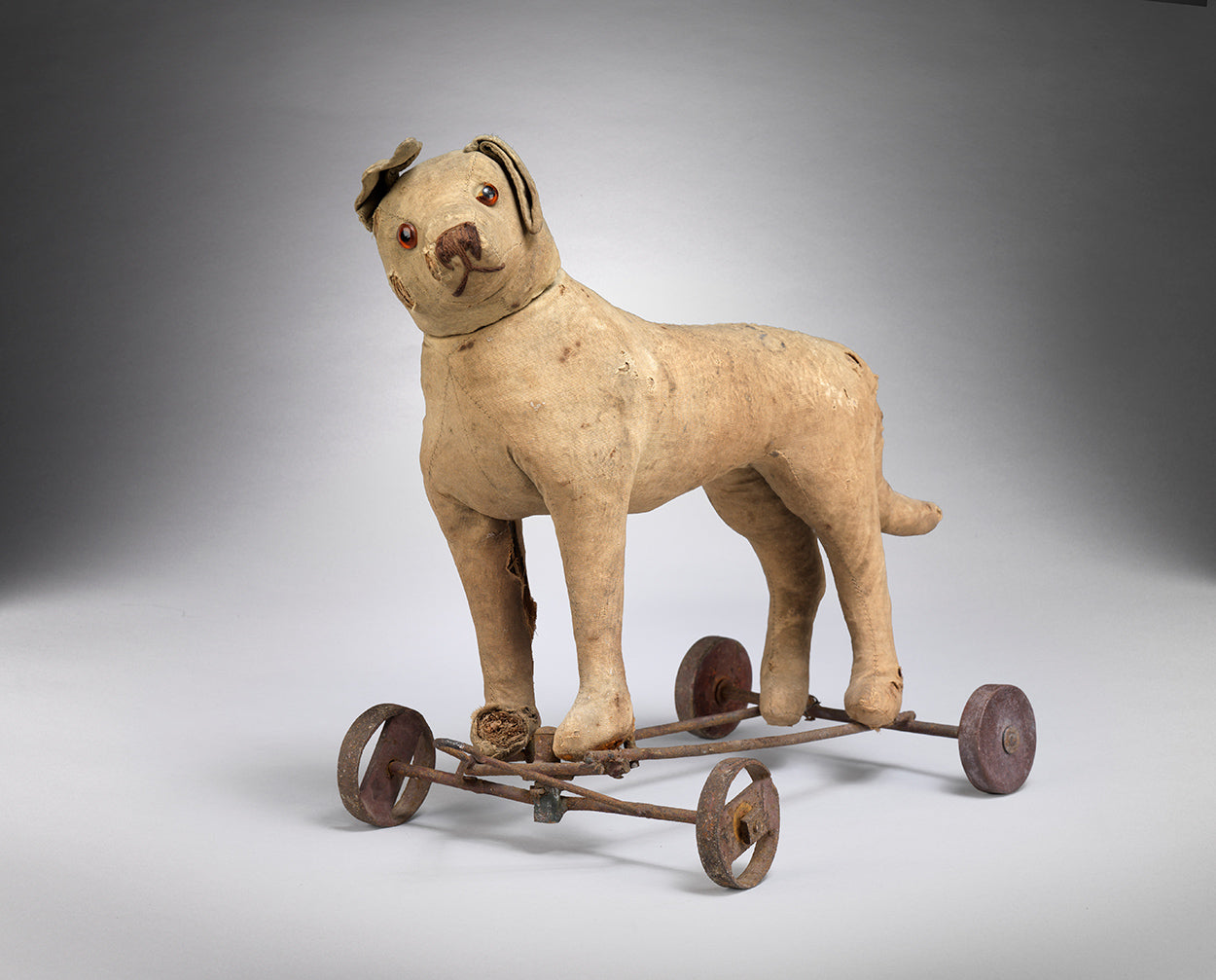 Vintage dog pull on sale toy