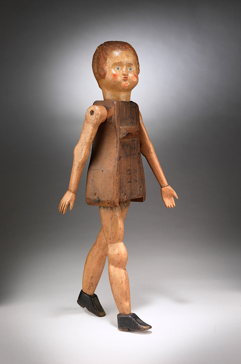 Curious Large Articulated Primitive Doll