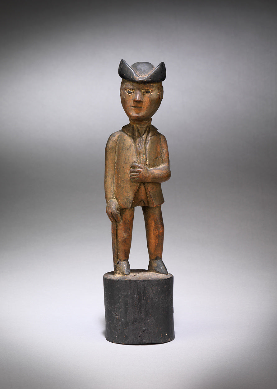 Unusual Folk Art Sculpture of a Standing Man