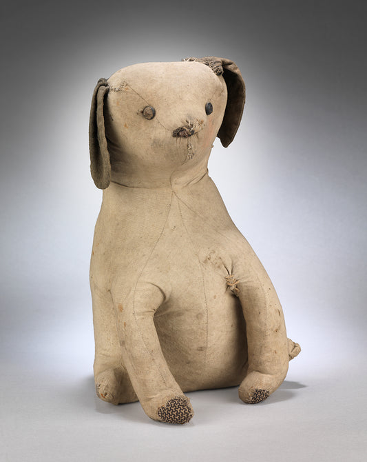 Unusual and Characterful Seated Toy Dog