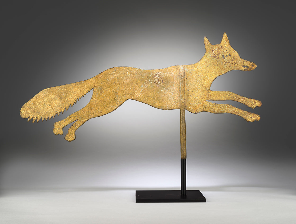 Silhouette Running Fox Weathervane