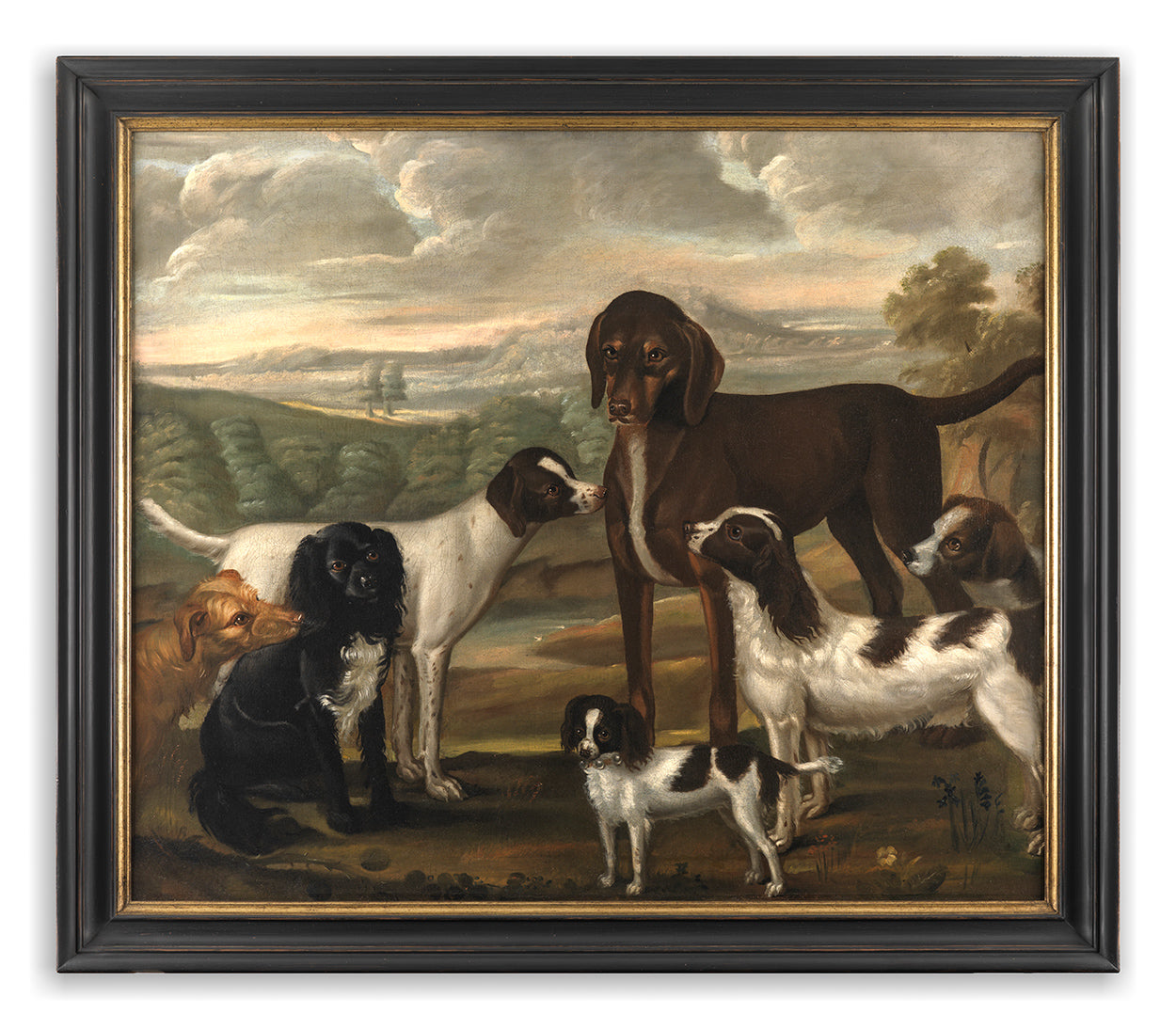 Magnificent Early Naive School Domestic Animal Portrait