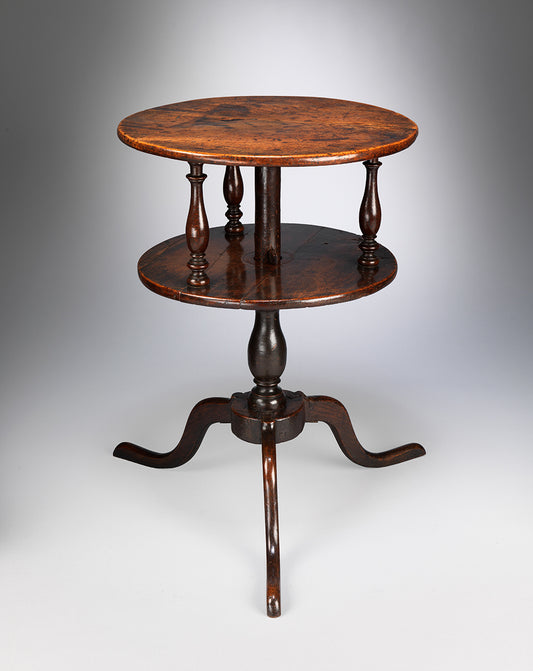 Elegant Georgian Vernacular Revolving Tripod Dumb Waiter