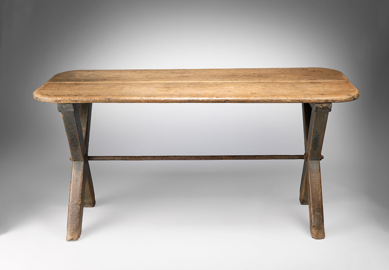 Classic Vernacular X Frame Tavern Table