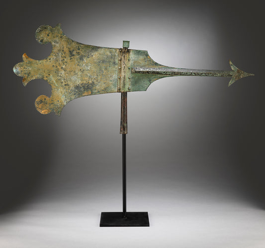 Wonderfully Sculptural Banner Weathervane