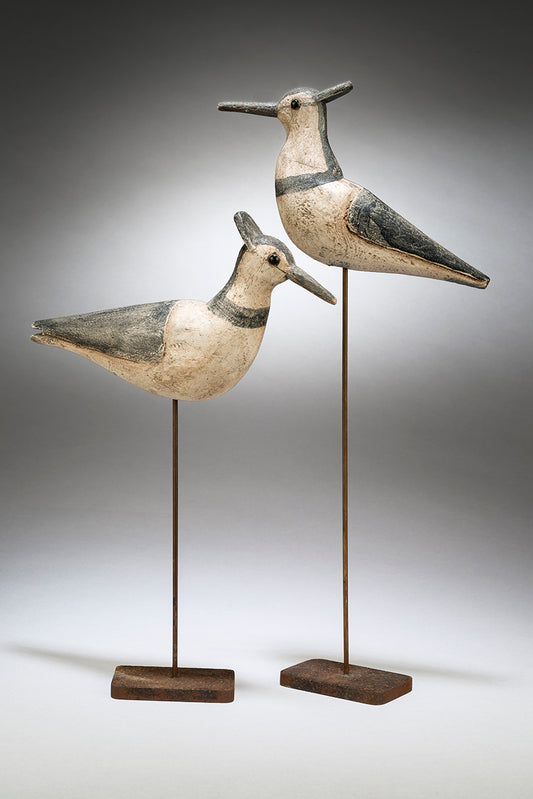 Graphic Pair of Primitive Lapwing Decoys