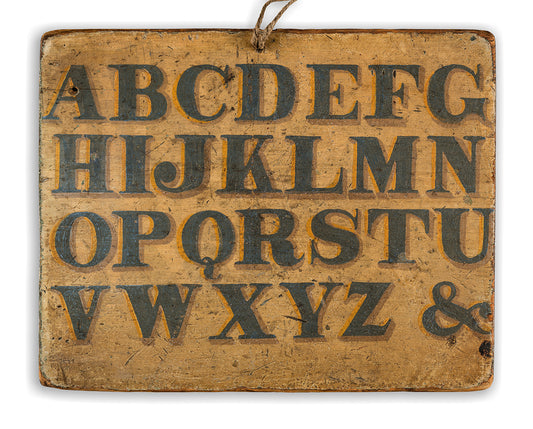 Remarkable Folk Art Alphabet Teaching Board