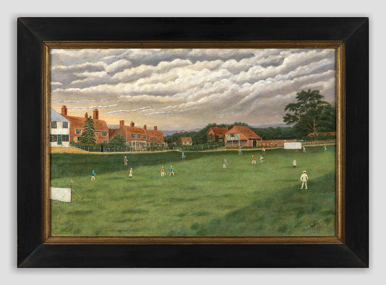 Remarkable English Naïve School Villagescape