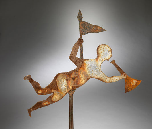 Primitive Stylised Silhouette Angel Weathervane