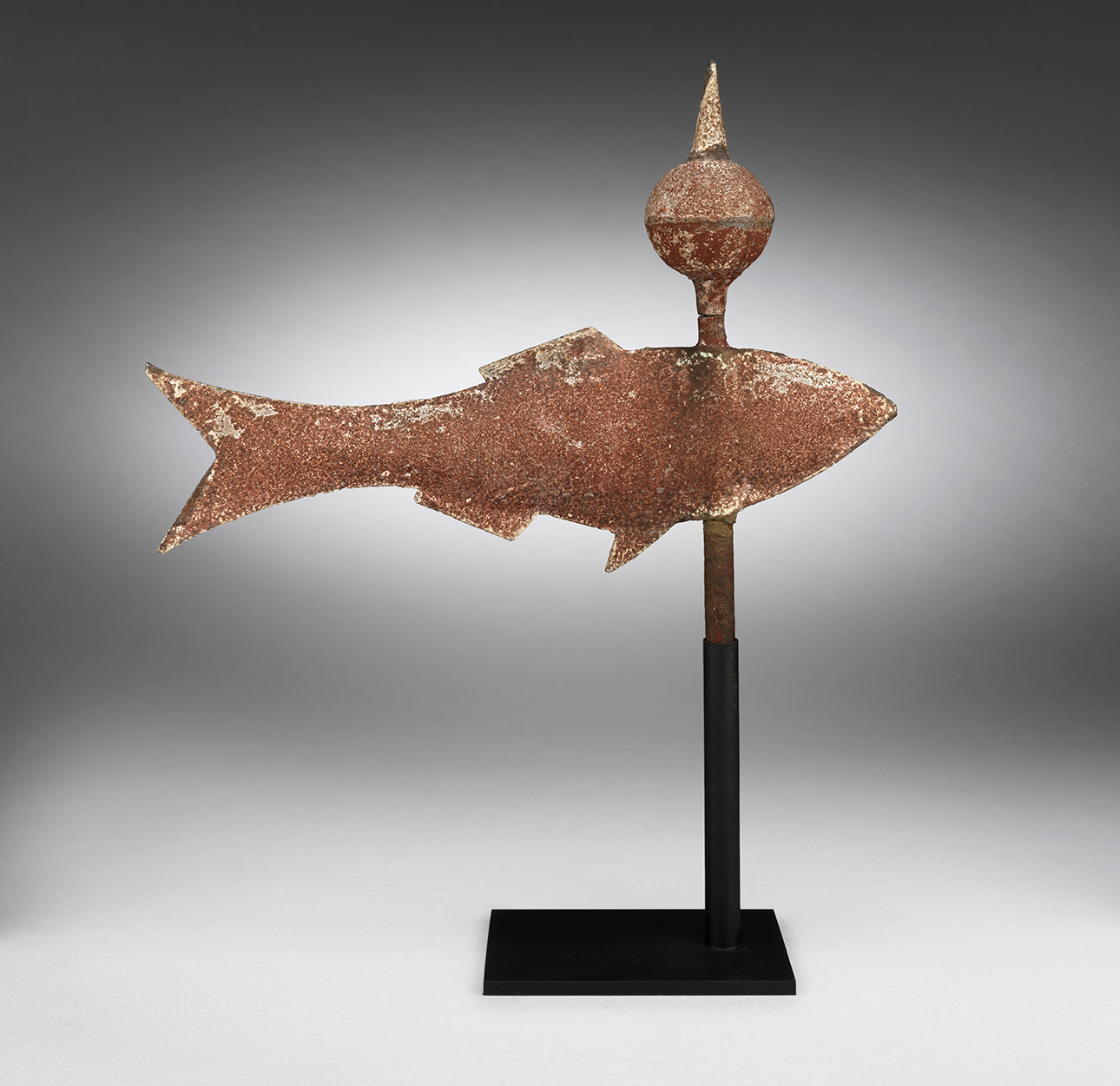 Rare Full-Bodied Folk Art Fish Weathervane