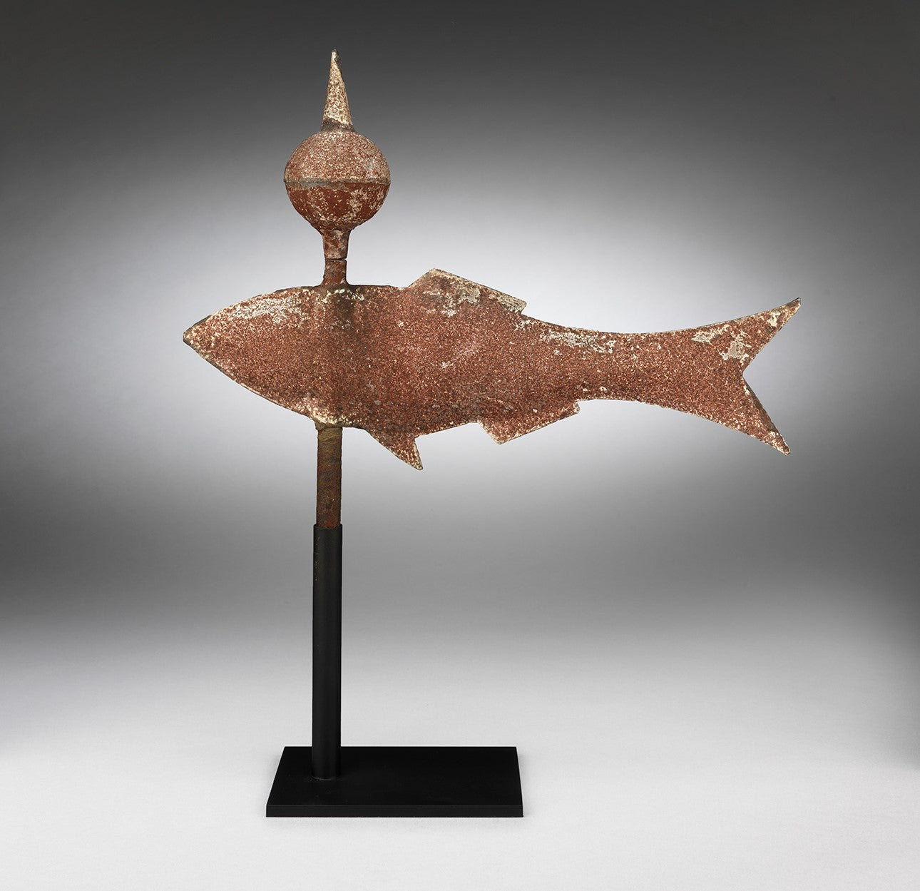 Rare Full-Bodied Folk Art Fish Weathervane