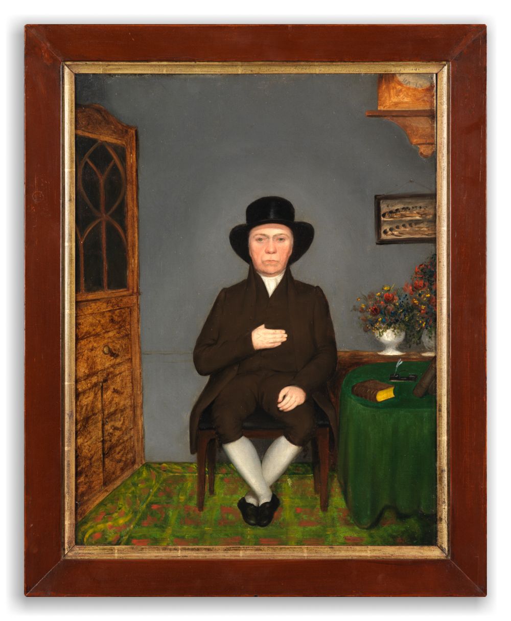 Engaging Naïve School Portrait of a Quaker