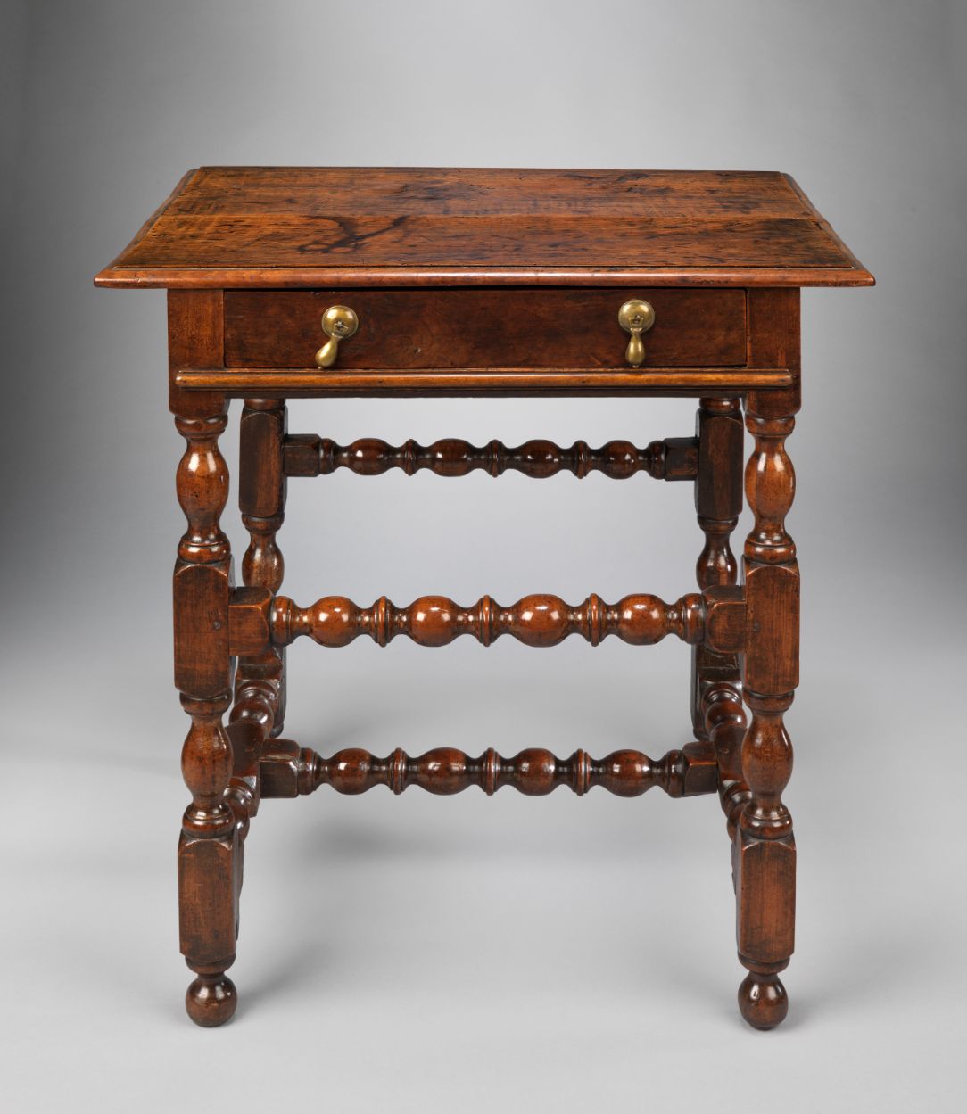 An Exceptional William and Mary Period Single Drawer Side Table