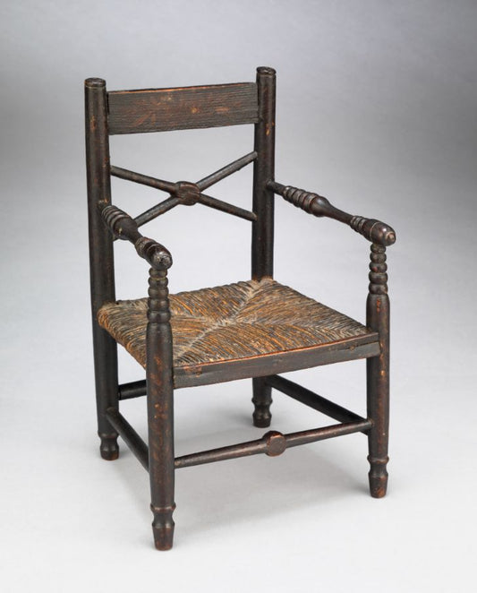 Rare Miniature Paint Decorated Vernacular Chair