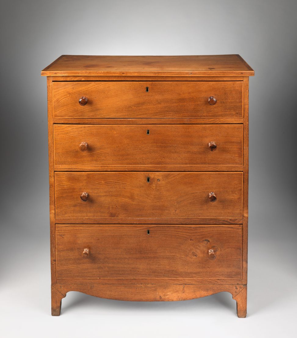 Refined Georgian Vernacular Chest of Four Long Drawers