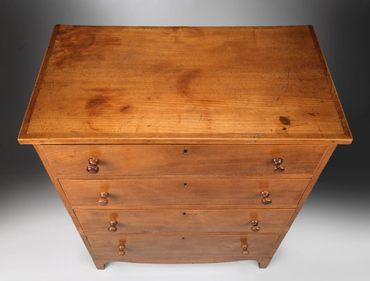 Refined Georgian Vernacular Chest of Four Long Drawers