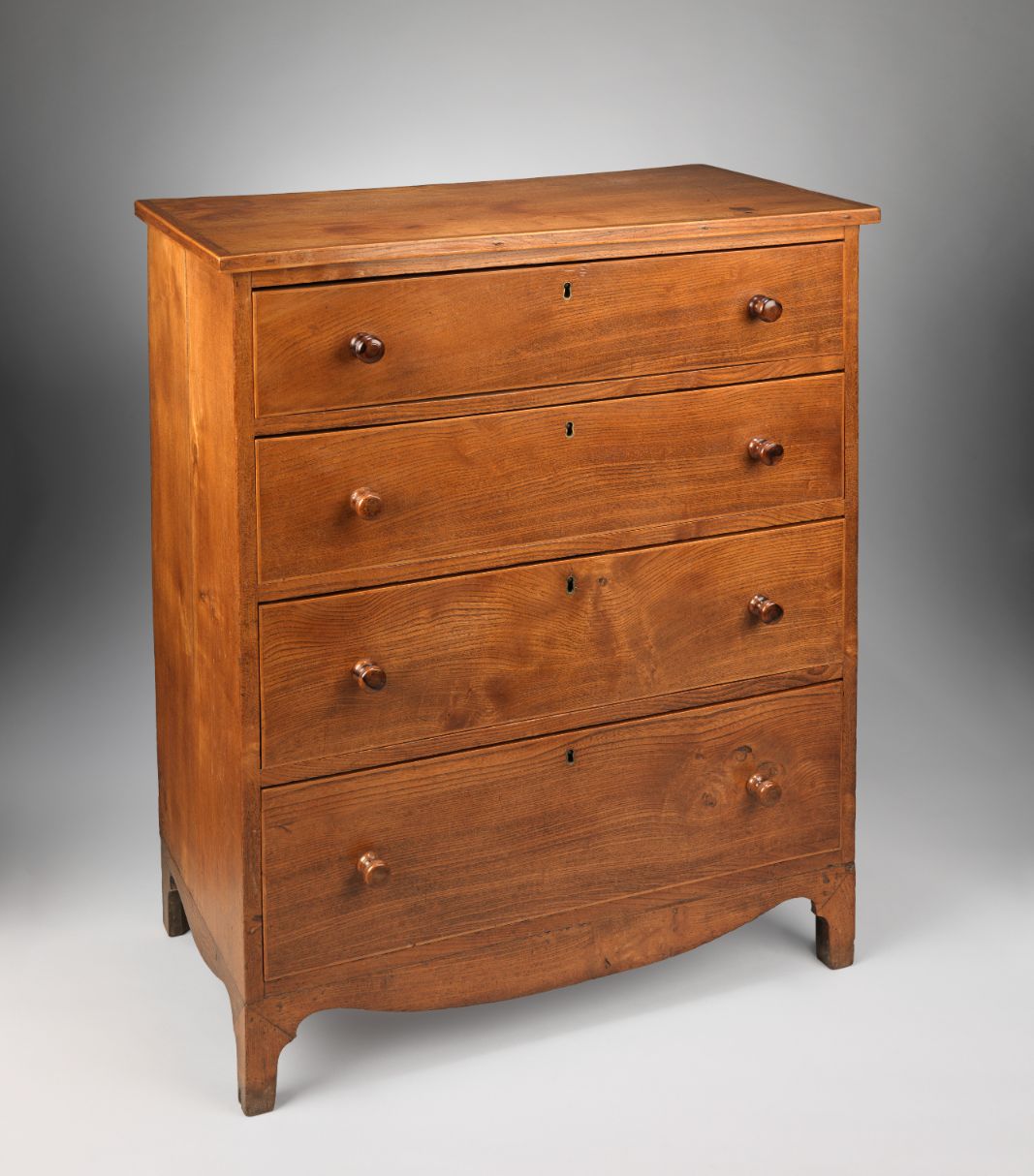 Refined Georgian Vernacular Chest of Four Long Drawers