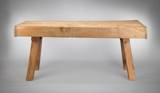 Extraordinary Sculptural Butcher's Serving Table