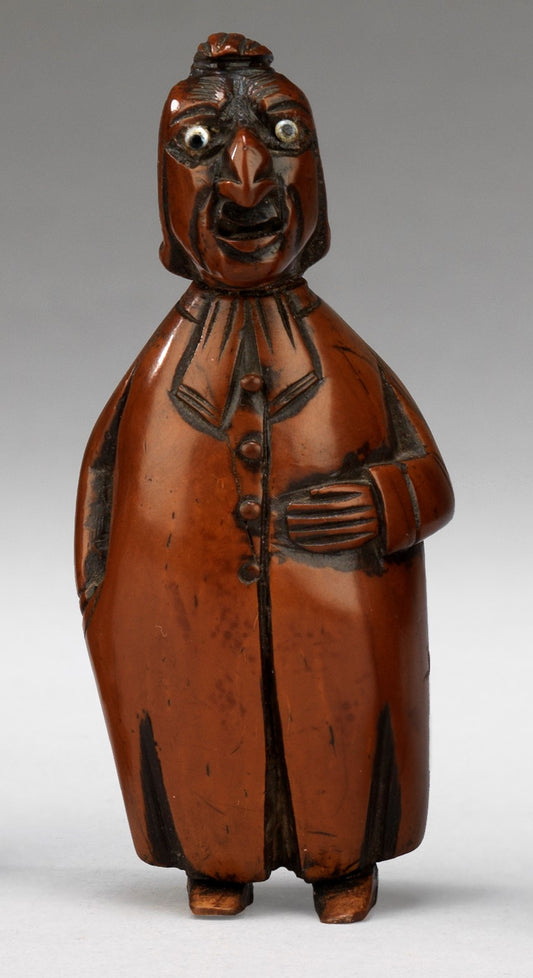 An Unusual Caricature Priest Figure Snuff Box