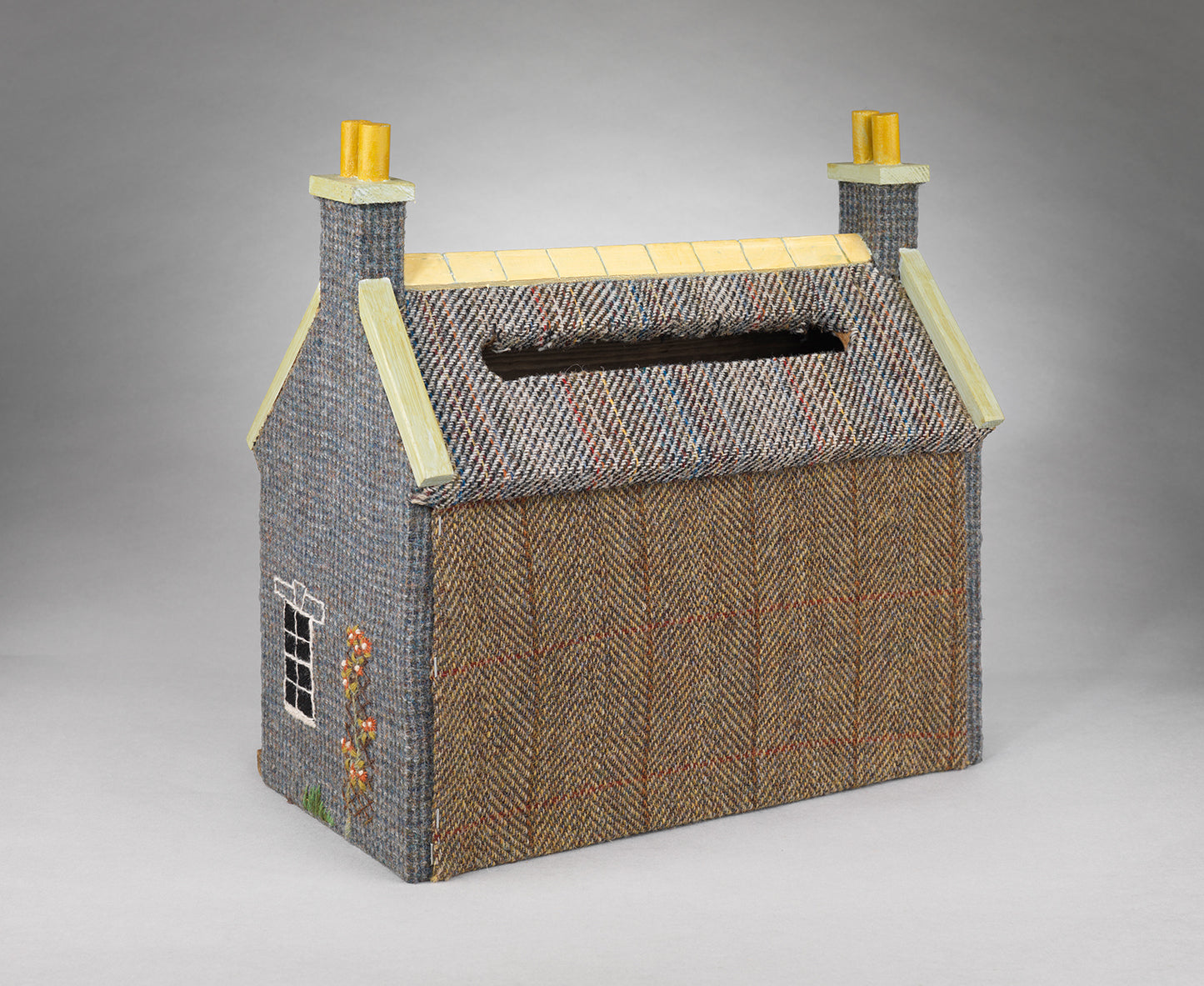 Embroidered Tweed Letter Box