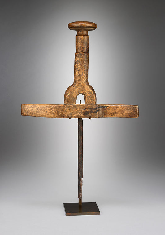 Primitive Sculptural Cruciform Breast Auger