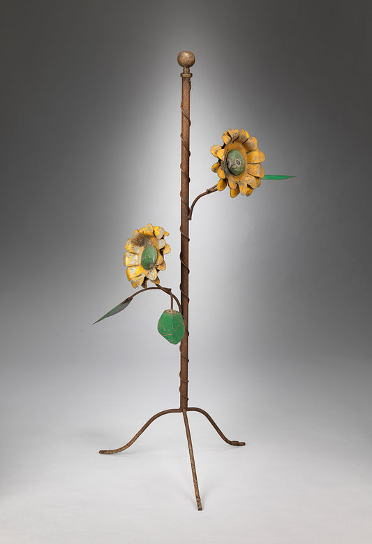 Folk Art Floral Tripod Stand