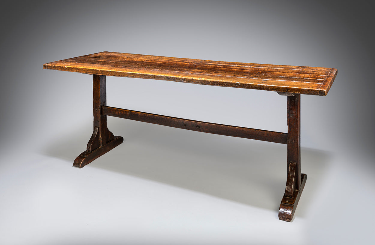 Classic Early Vernacular T-Trestle Dining Table