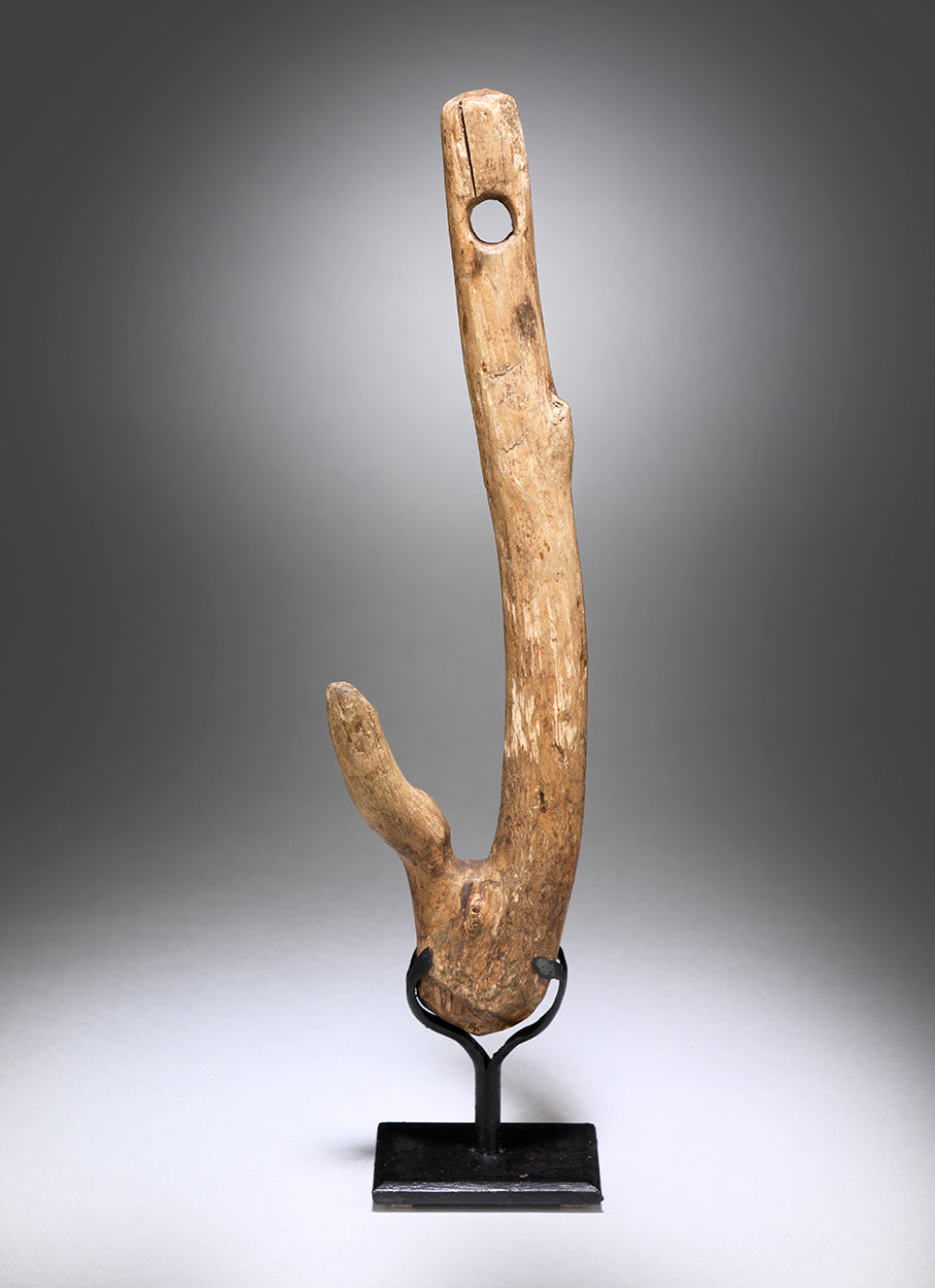 Sculptural Primitive Natural Branch Hook 