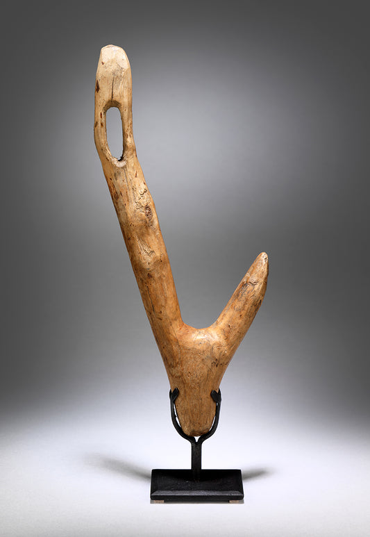 Sculptural Primitive Natural Branch Hook