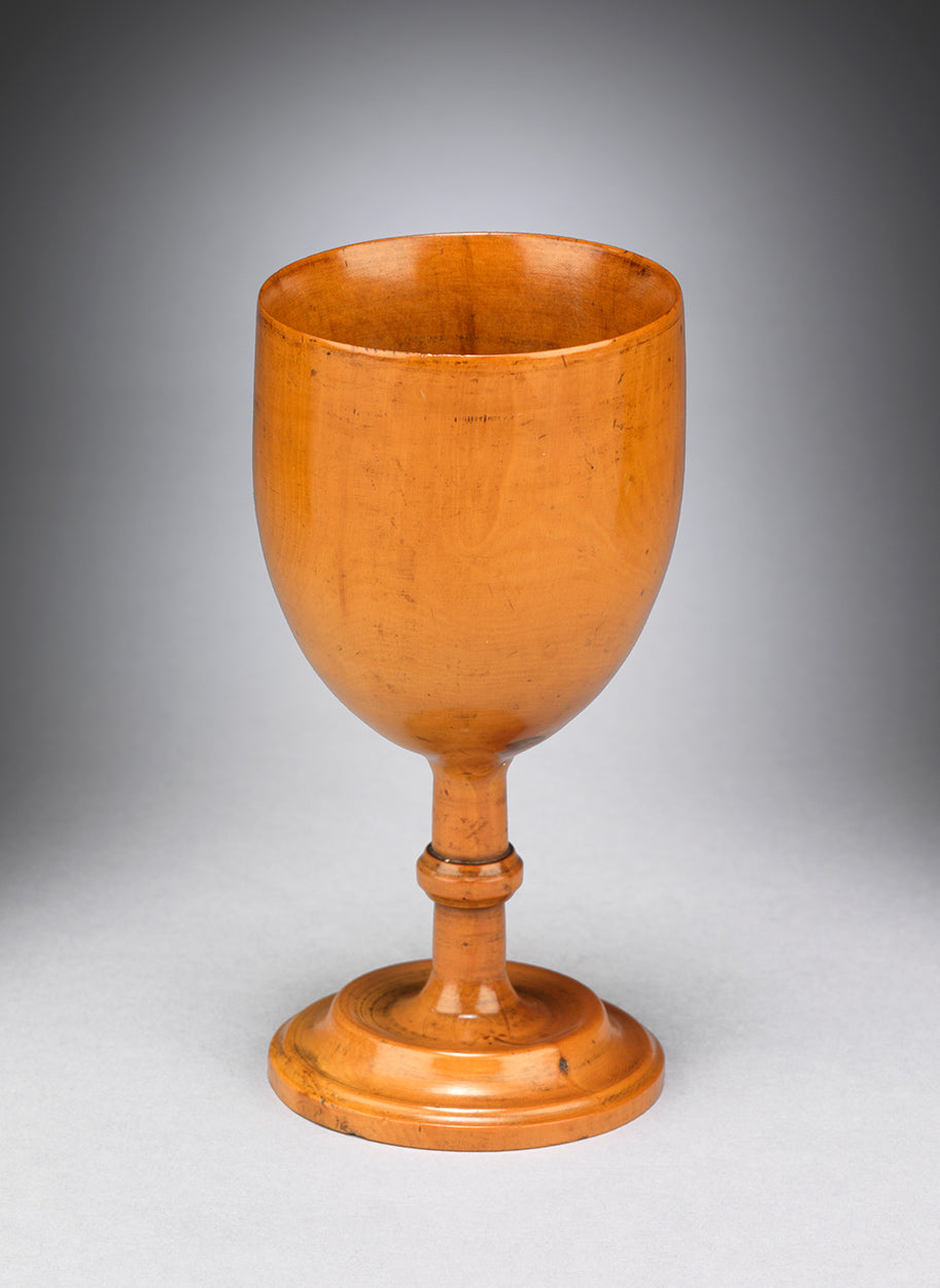 Fine Stemmed Boxwood Wine Goblet