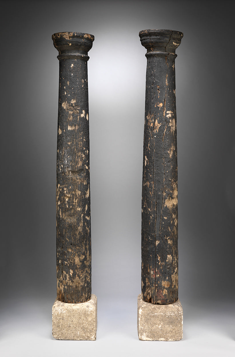 Sculptural Early Pair of Classical Architectural Columns