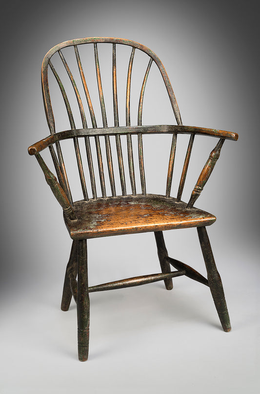 Delightful Vernacular "Wheatsheaf" Back Windsor Chair