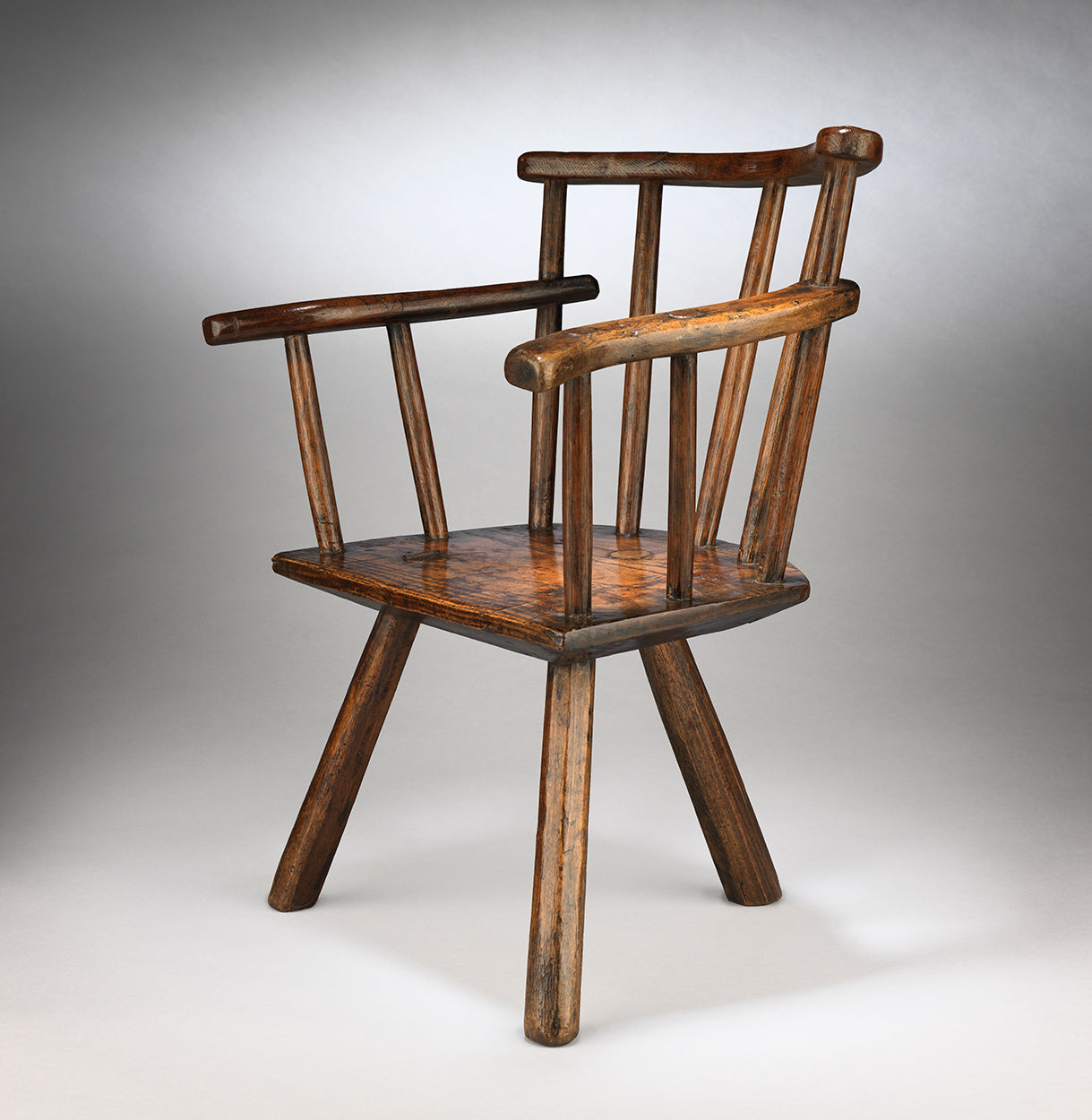 Primitive Child's Stick Back Windsor Armchair