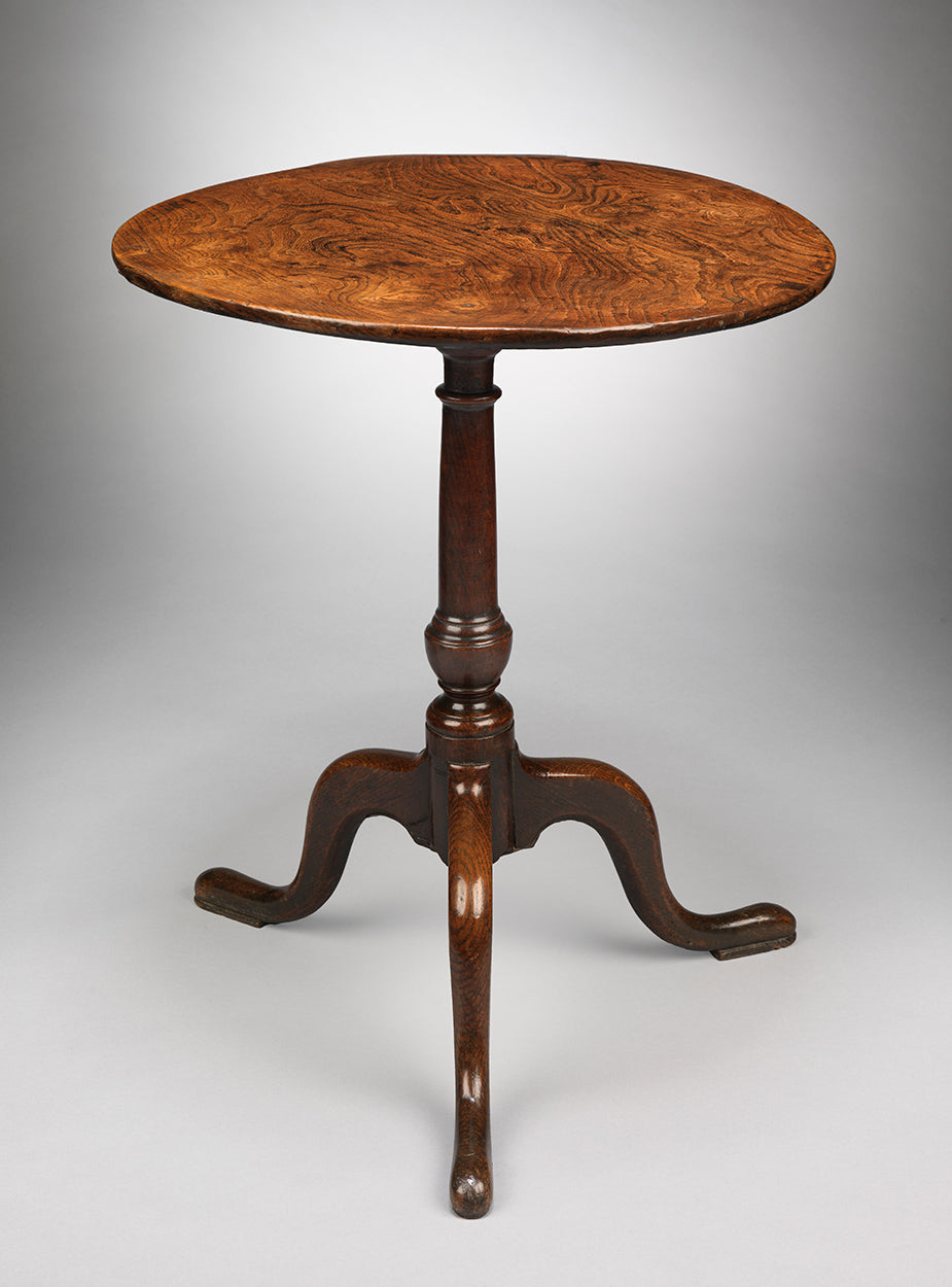 Single Plank Tilt-Top Tripod Wine Table