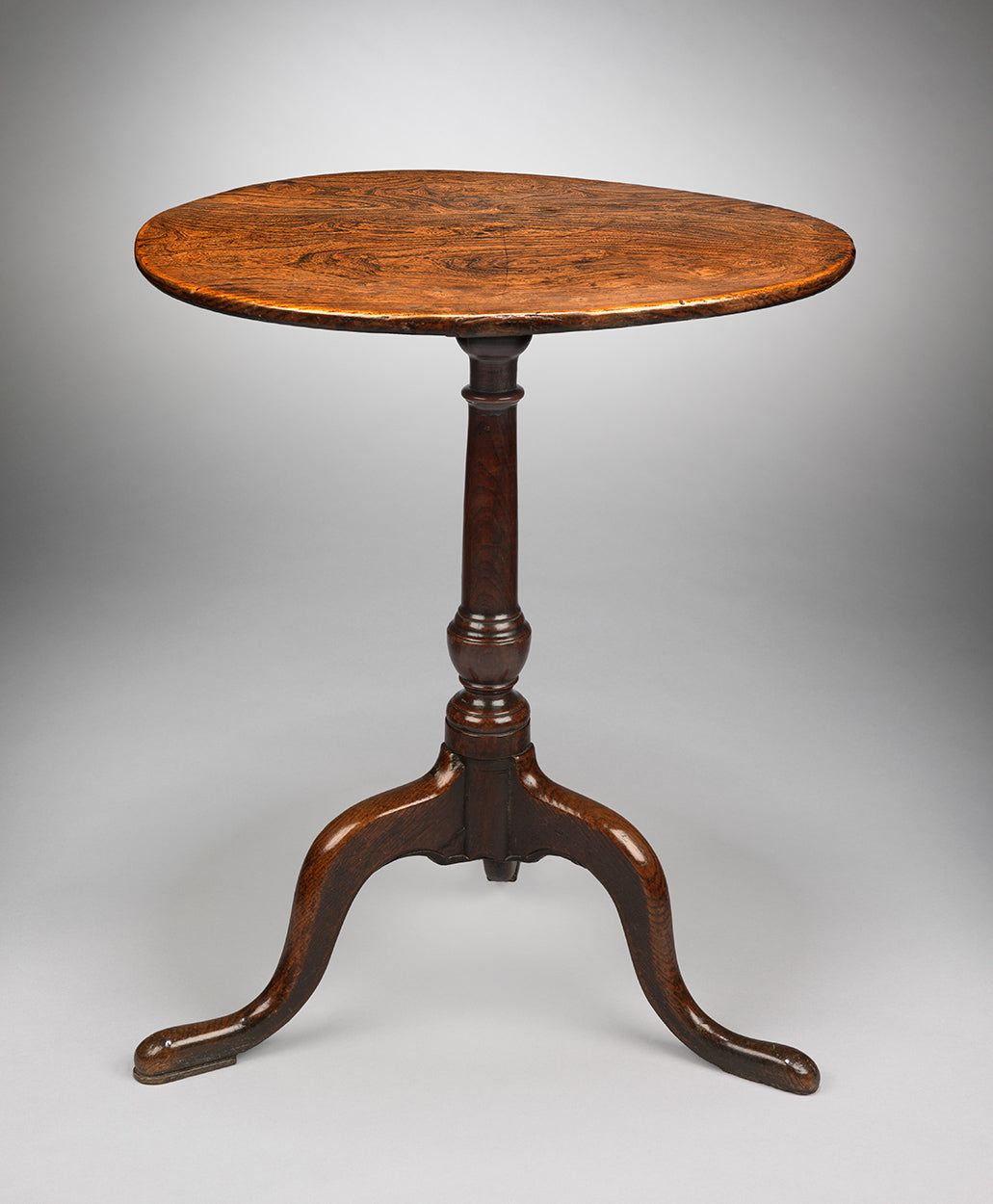 Single Plank Tilt-Top Tripod Wine Table