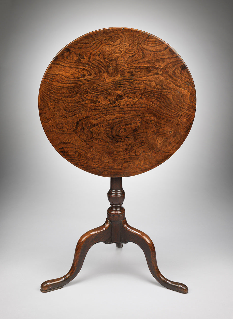 Single Plank Tilt-Top Tripod Wine Table