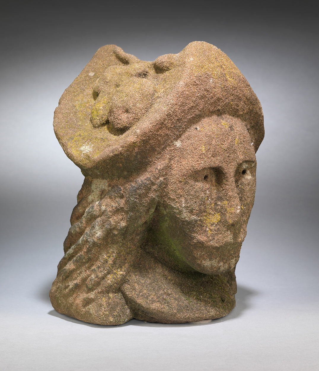 Early Naïve Head Portrait Carving