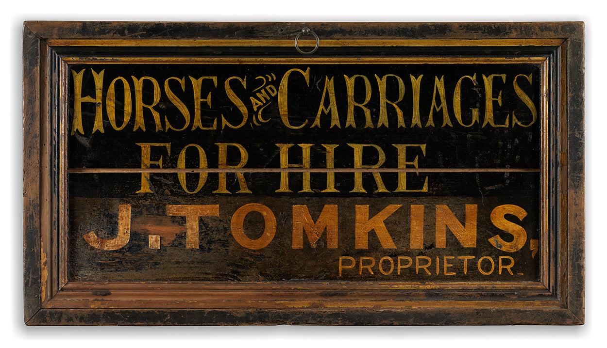 Trade Sign for "J. Tomkins, Proprietor"