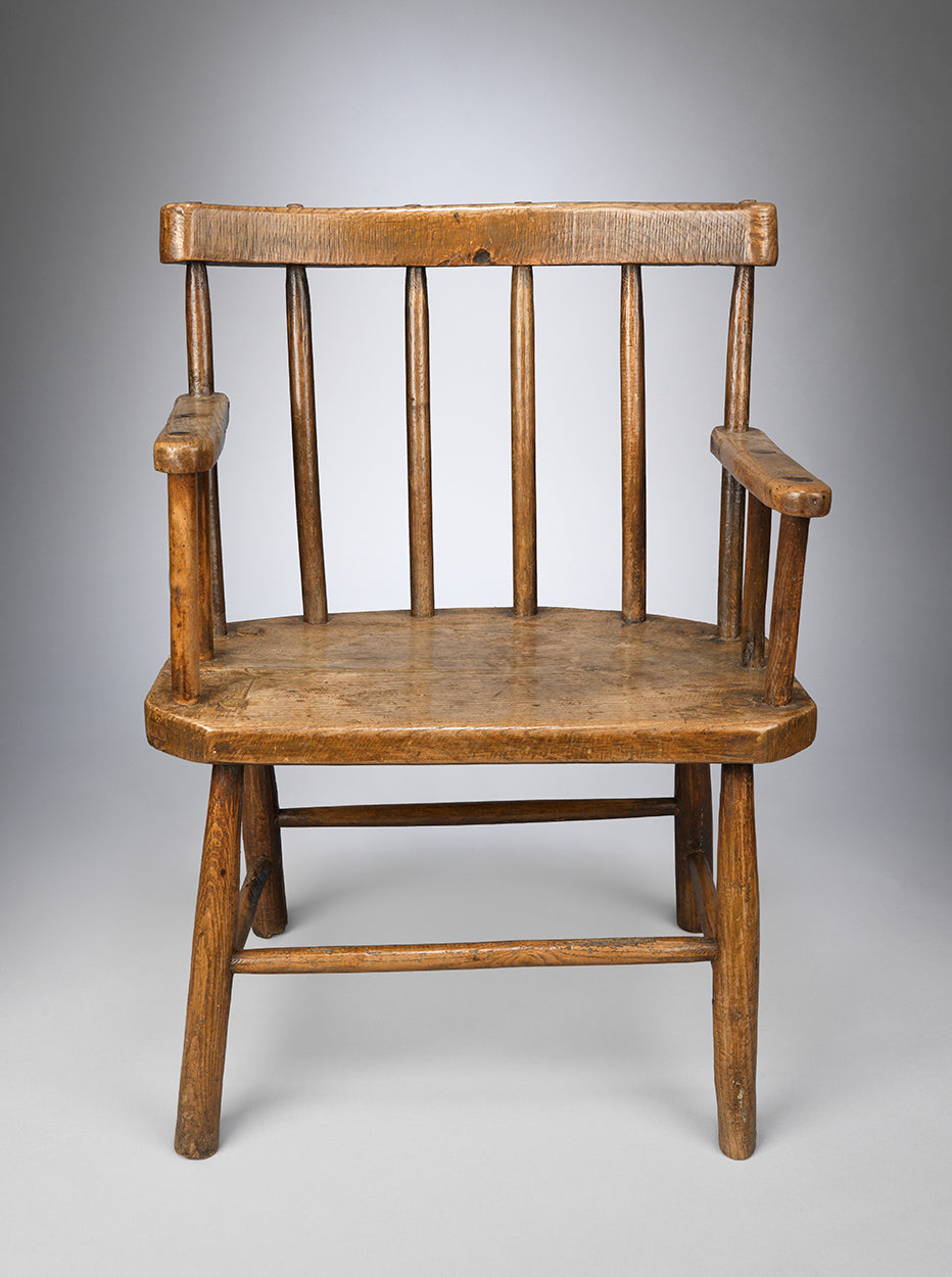 Generous Primitive Vernacular Stick Chair