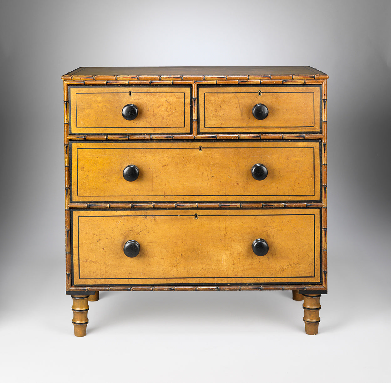 An Exceptional Regency Painted Chest of Drawers