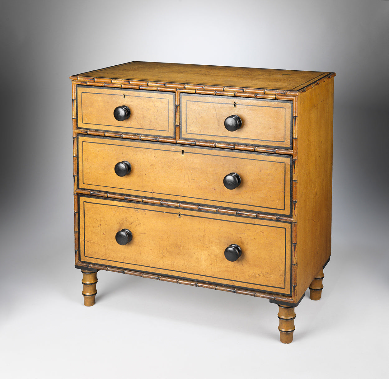 An Exceptional Regency Painted Chest of Drawers