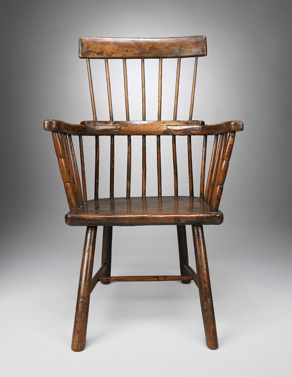 Good Georgian Vernacular Comb Back Armchair