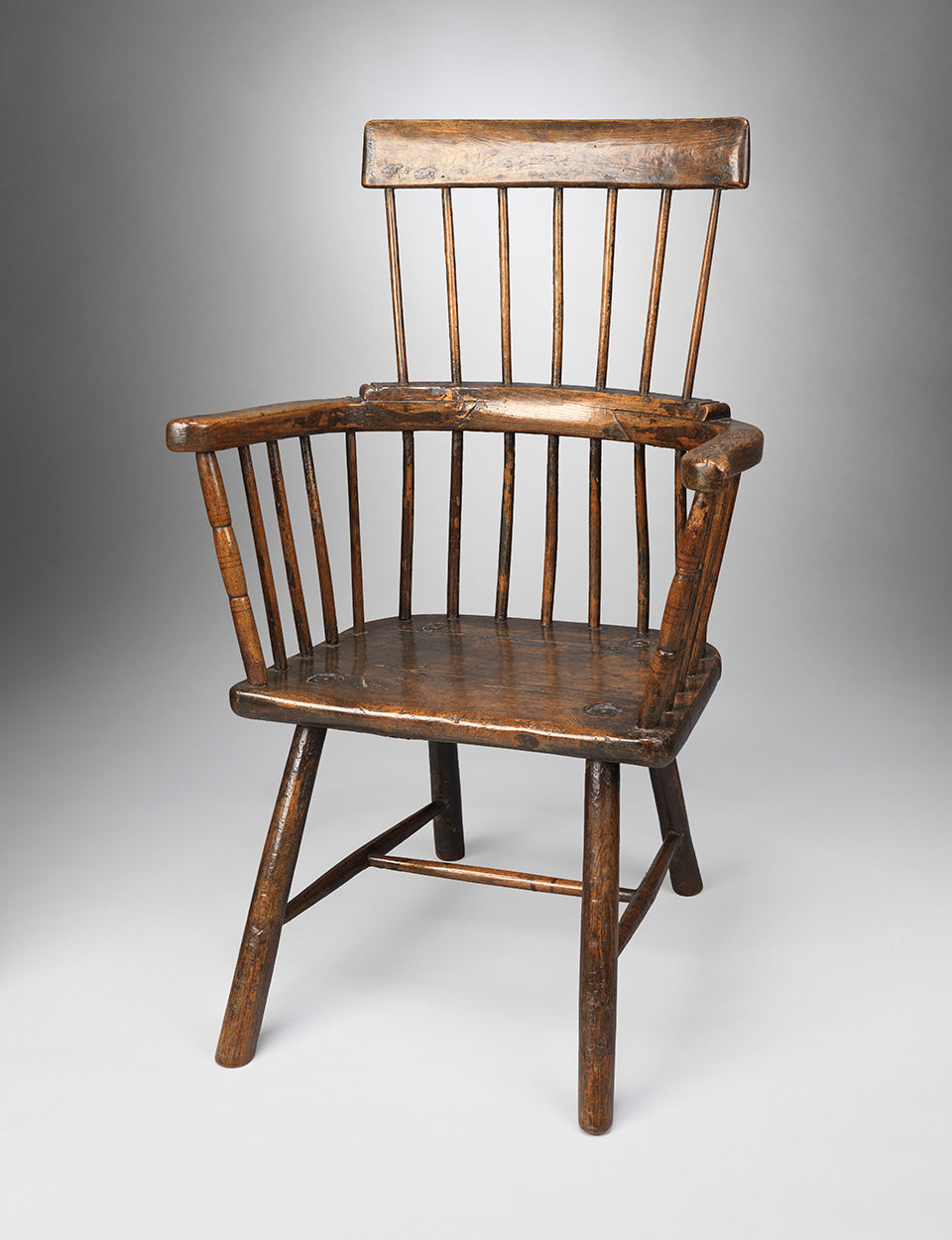 Good Georgian Vernacular Comb Back Armchair