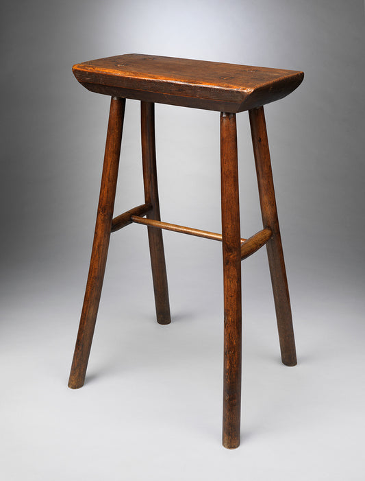 Unusual Primitive Thick Top Stool or Table