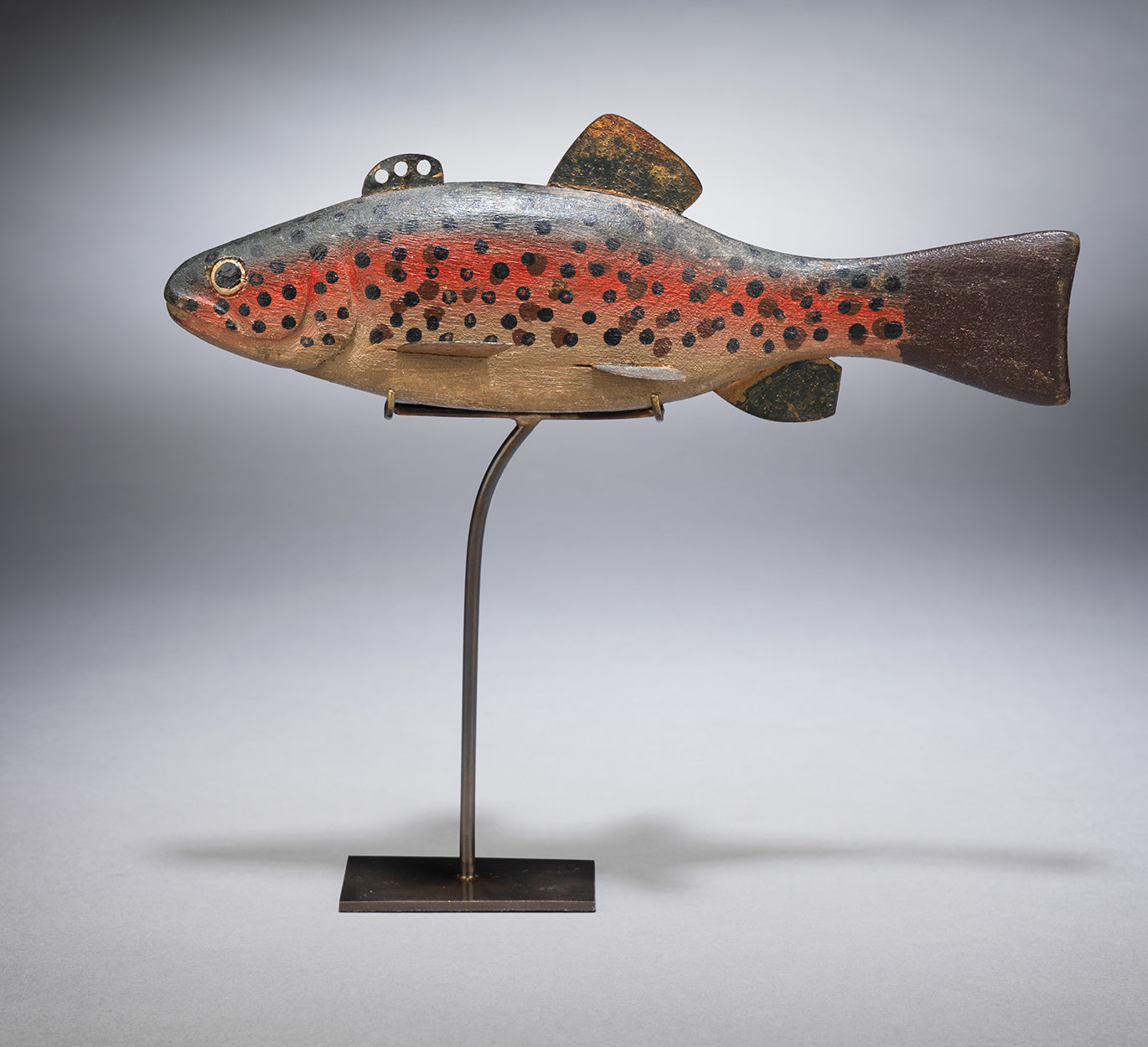 Vintage Fishing Decoy in The Stylised Form of a Rainbow Trout