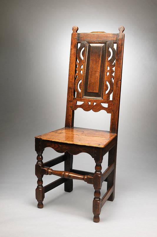 Remarkable Pair of William and Mary Period Side Chairs