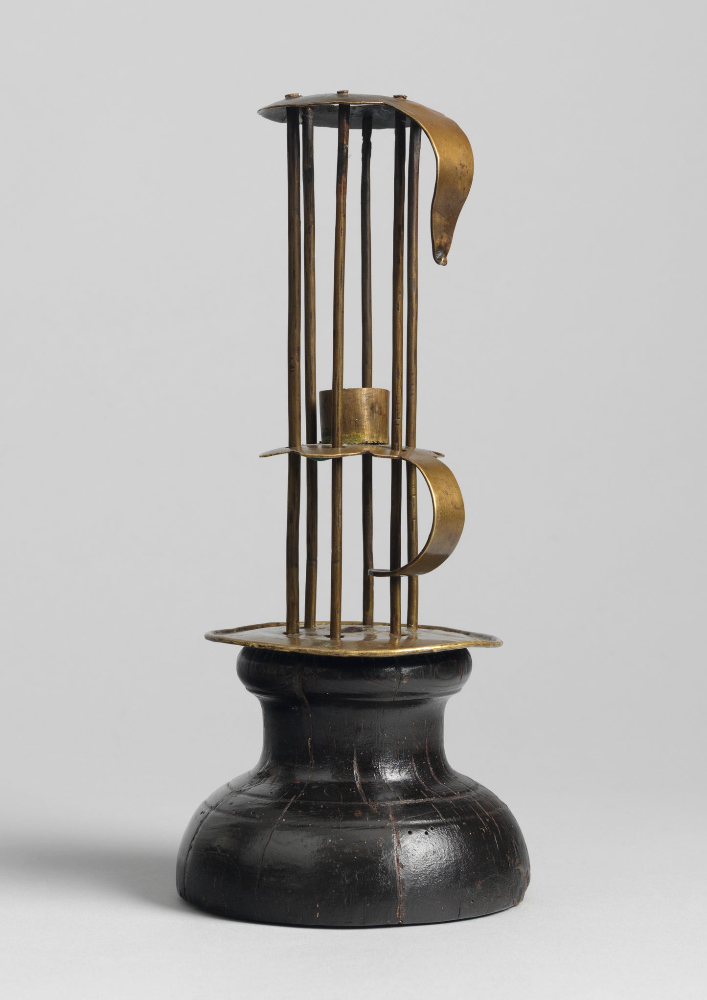 Fine Early and Unusual Adjustable "Birdcage" Candlestick