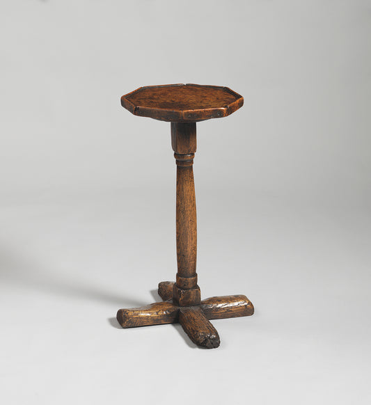 Early Octagonal Top Cruciform Candlestand